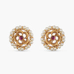 Pearl Floral Antique Earrings 