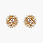 Pearl Floral Antique Earrings 