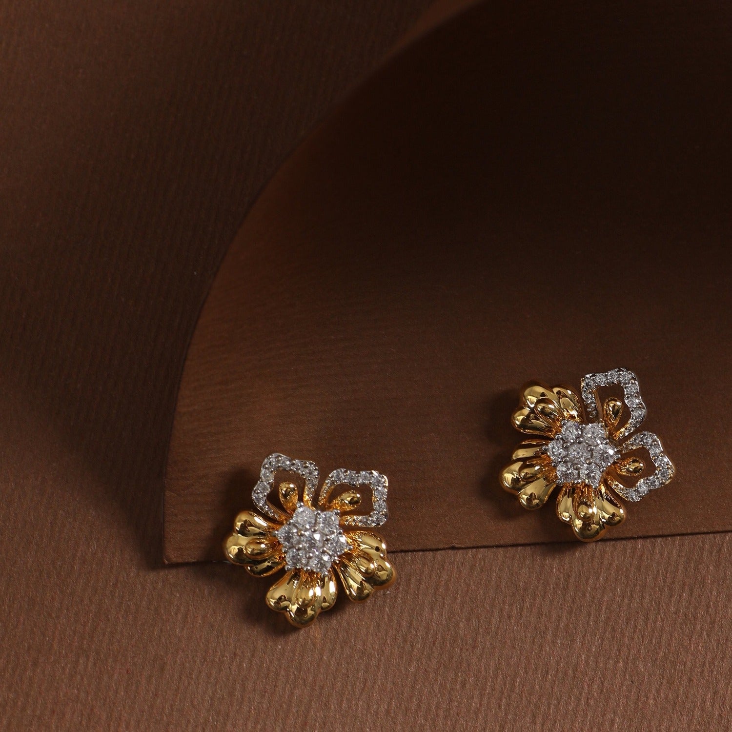 Designer Diamond Stud Earrings | Gemzlane