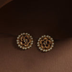 Pearl Floral Antique Earrings 