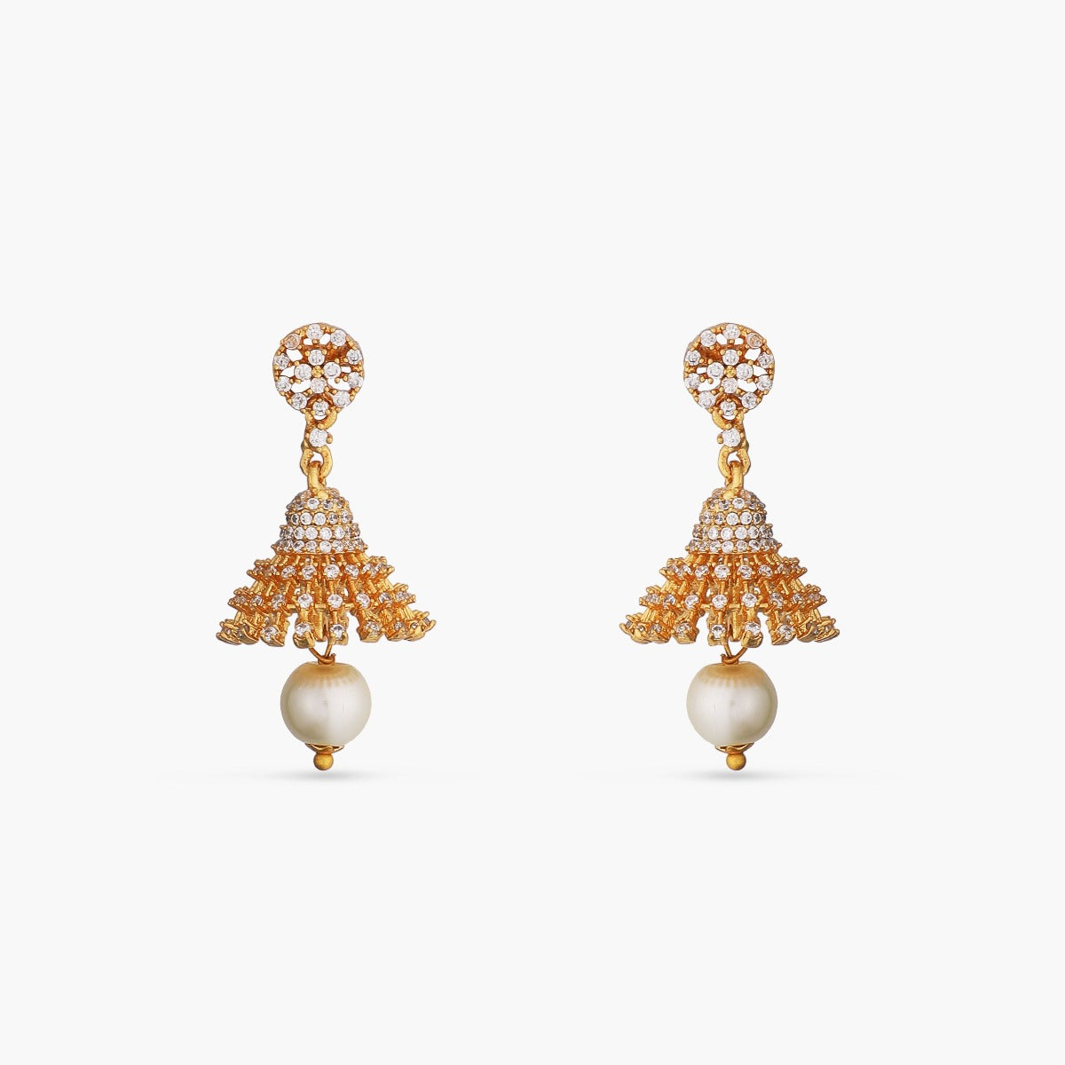Forever CZ Mini Jhumki Earrings