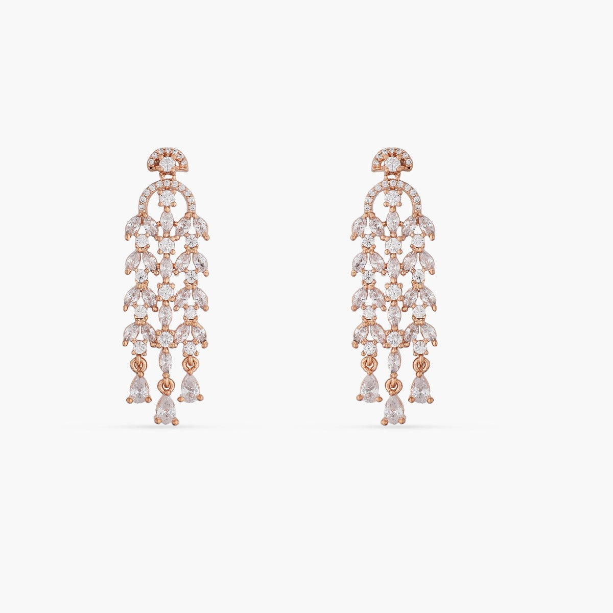 Eileen Chandelier CZ Earrings 