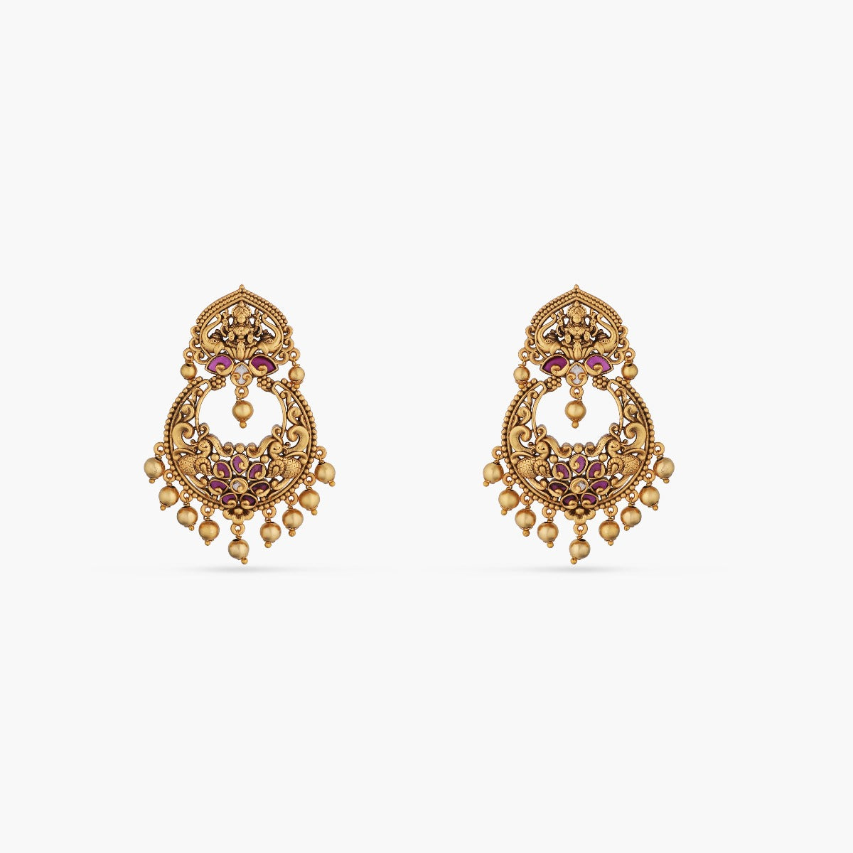 Lipika Antique Chandbali Earrings 