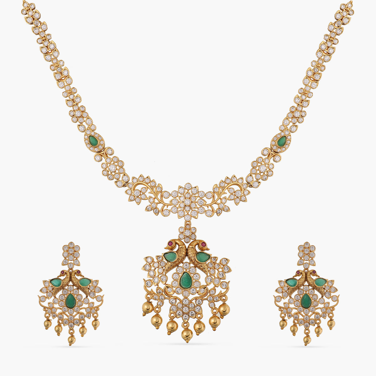 Lumini Antique CZ Necklace Set