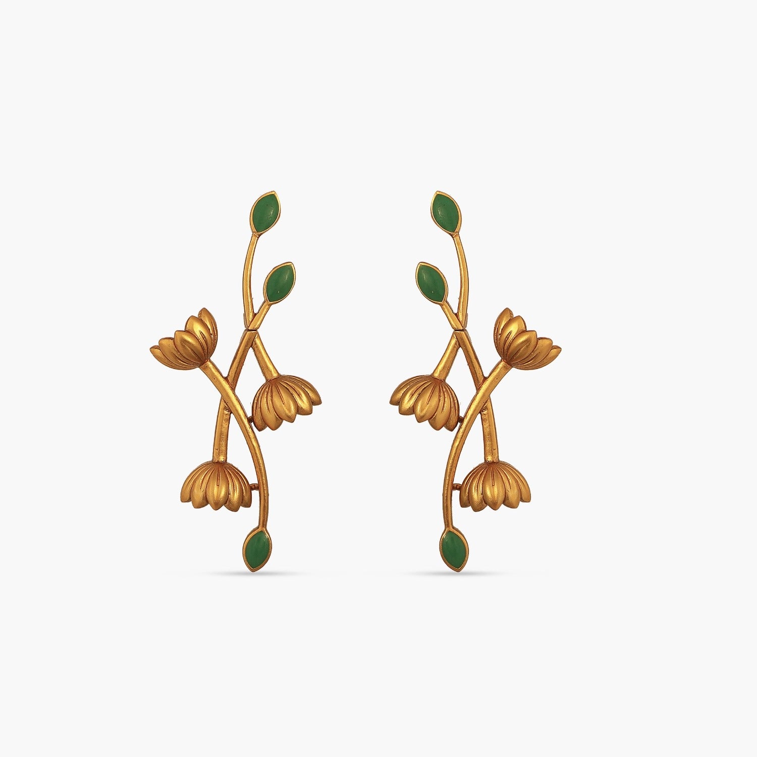 Fleur Lotus Statement Earrings