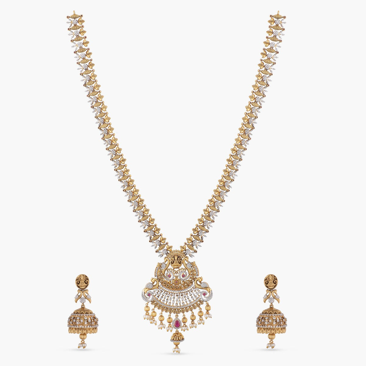 Grandeur Antique Long Necklace Set