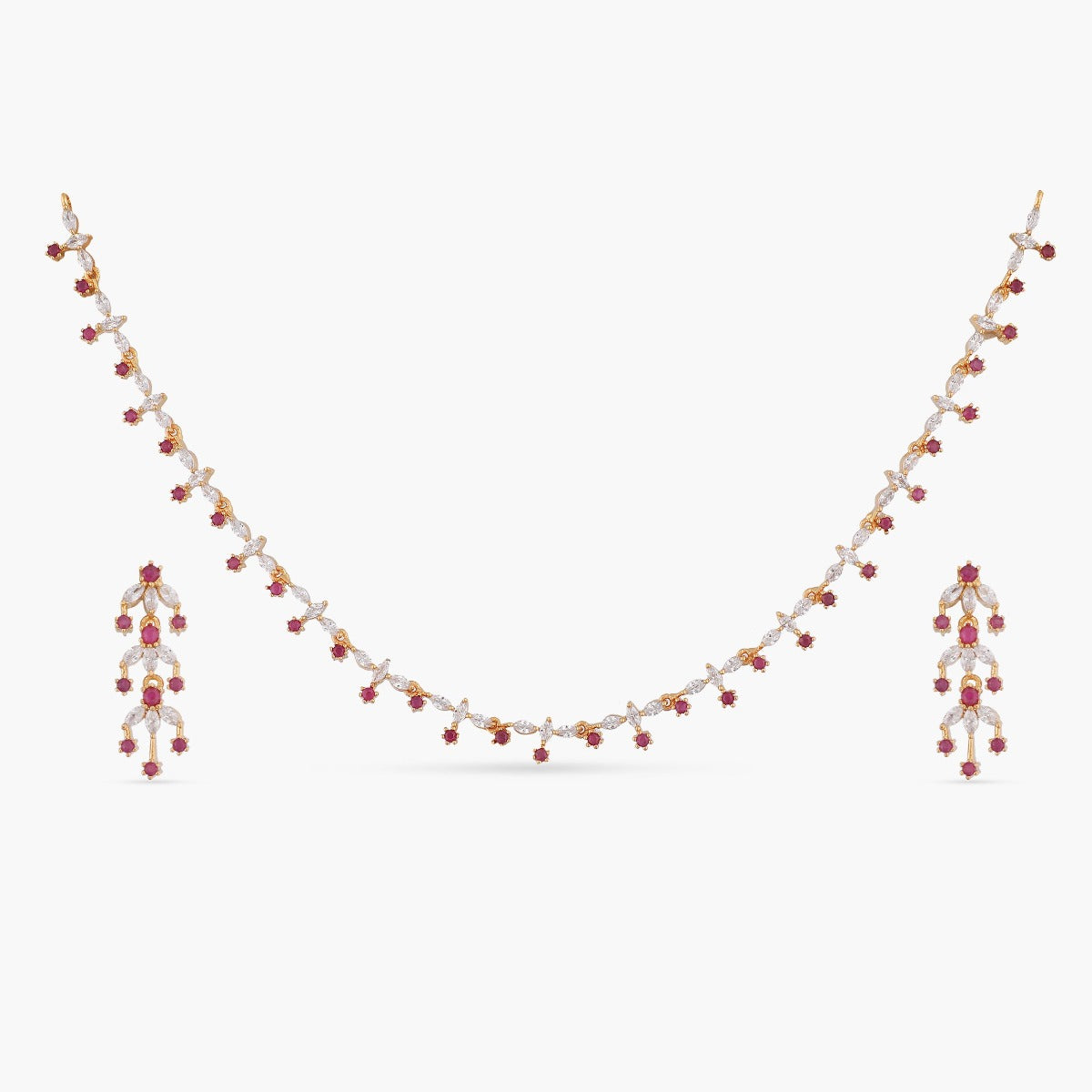 Miao Delicate CZ Necklace Set