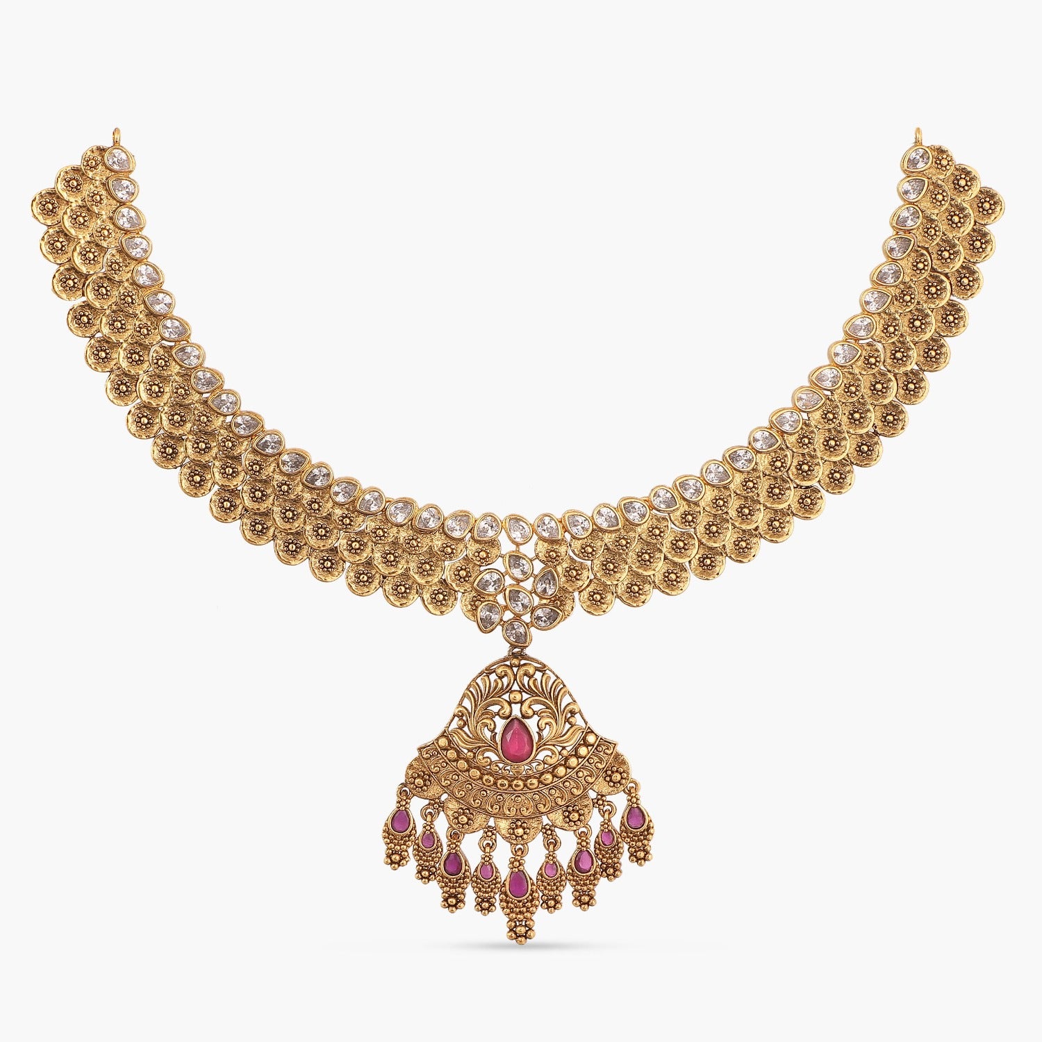 Buy Sukkhi Sparkling LCT Gold Plated Pearl Choker Necklace Set Combo For  Women Online at Best Prices in India - JioMart.