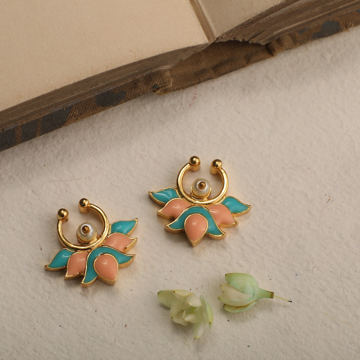 Jalaja Small Motif Stud Earring