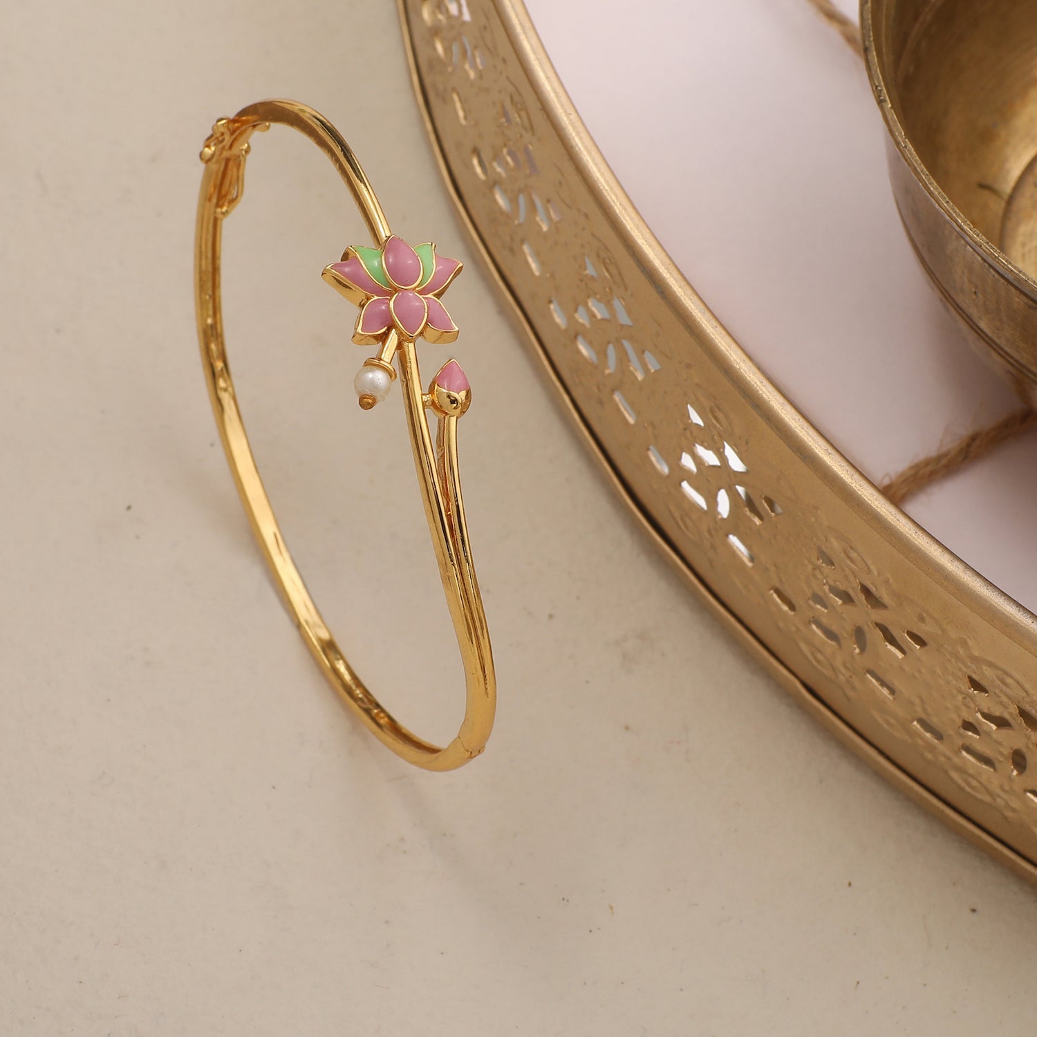 Mini Lotus Charm Bracelet – Mickey's Girl
