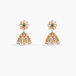 Sonia Kundan Jhumka Earrings.