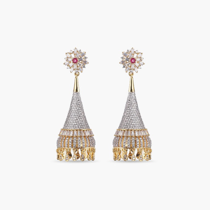LOVELY CZ GOLD PLATED EARRINGS M17 – Urshi Collections