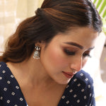 Maati Jhumki Antique Oxidized Earrings