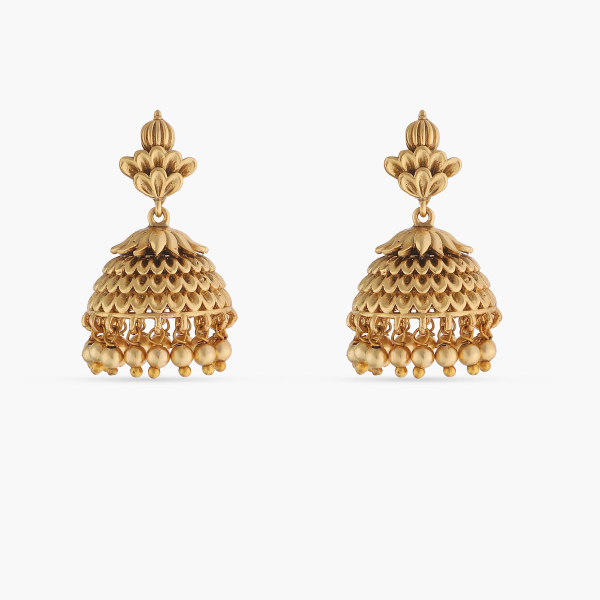 Athena Gold Plated Tribal Earrings