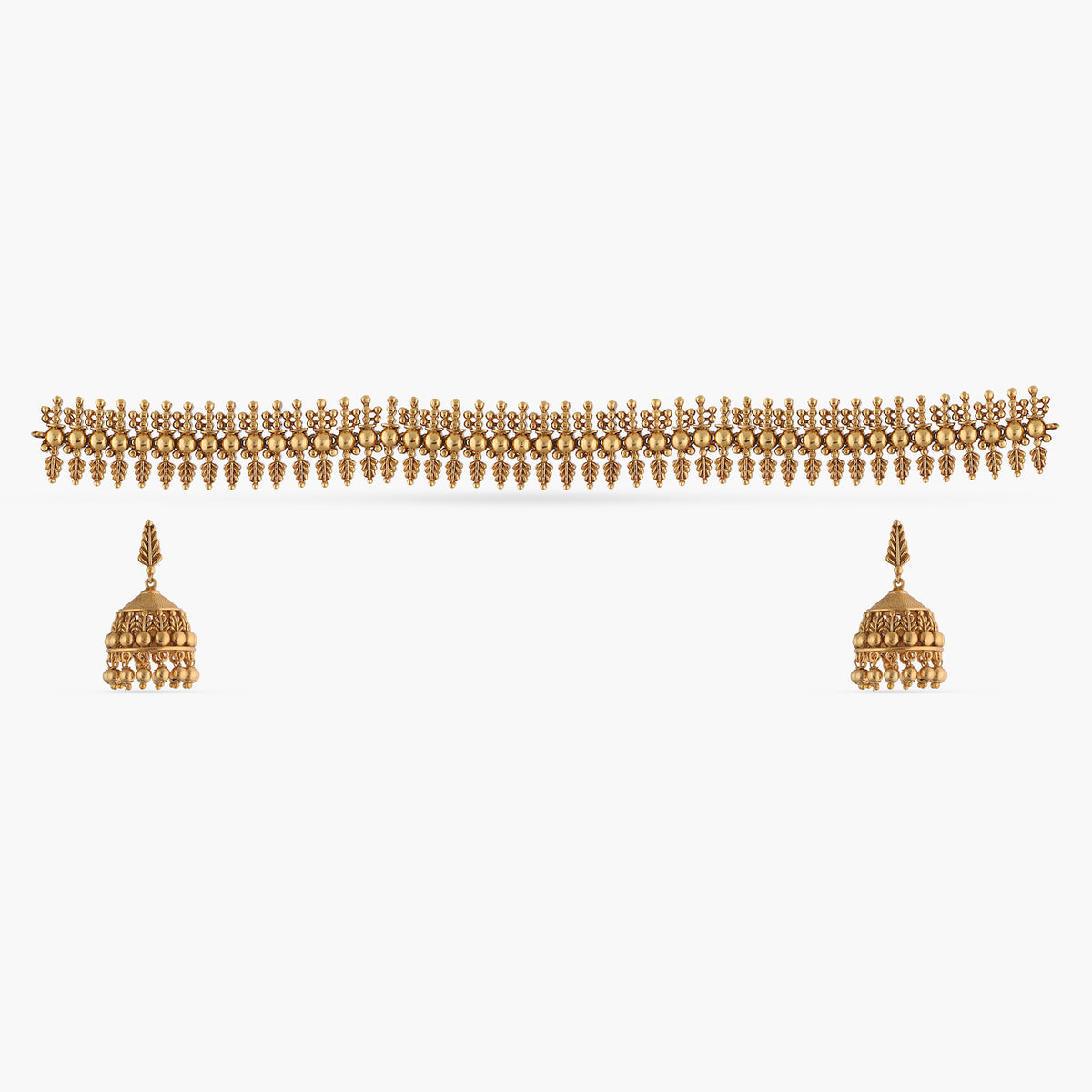 Zeus Gold Plated Tribal Necklace Set