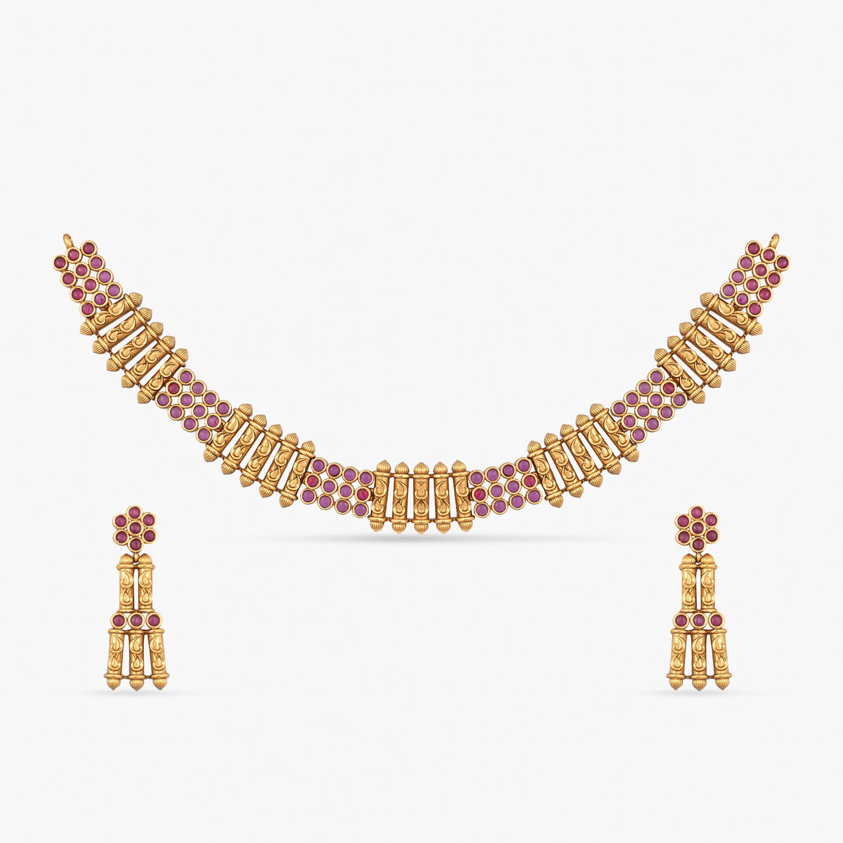 Mahua Antique Necklace Set .