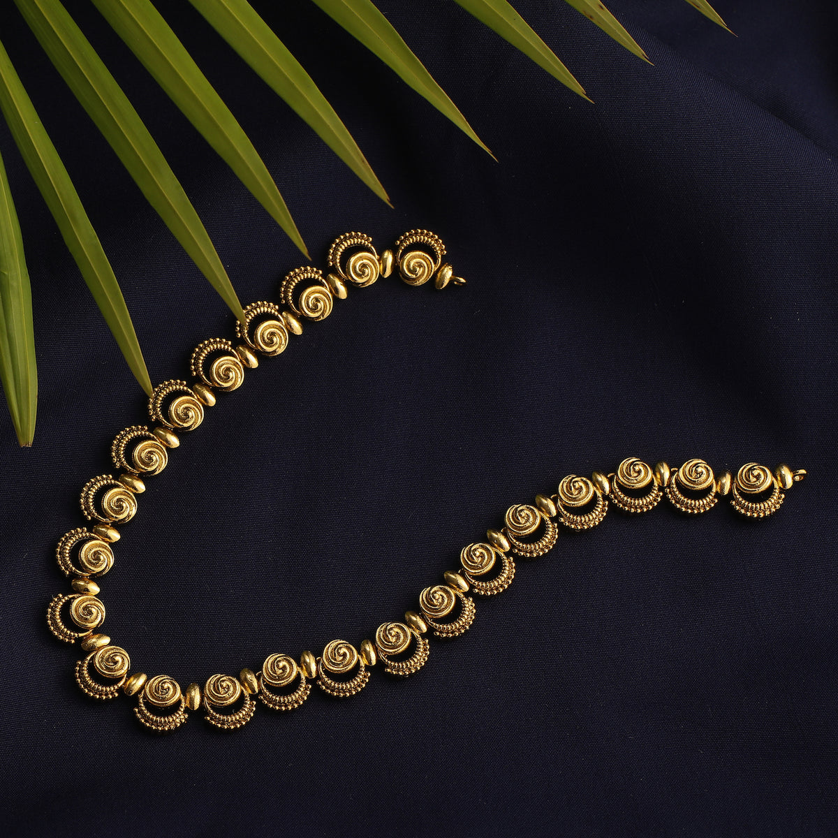 Priam Gold Plated Tribal Necklace