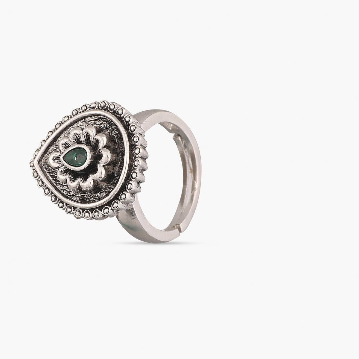 Maati Bold Antique Oxidized Ring