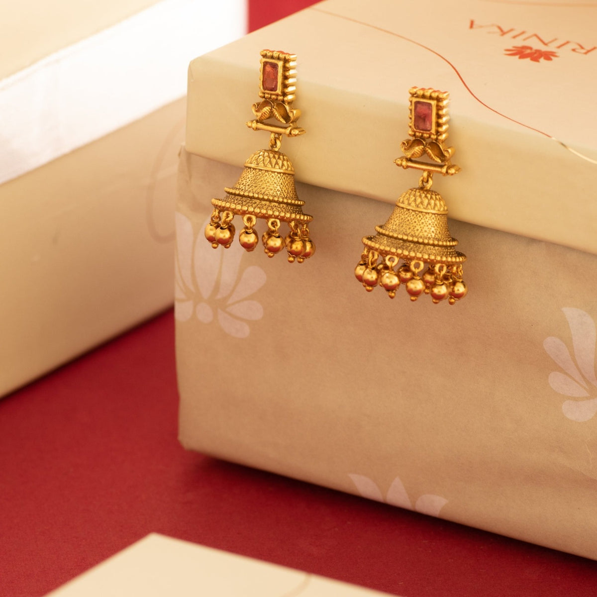 Fida Antique Jhumka Earrings