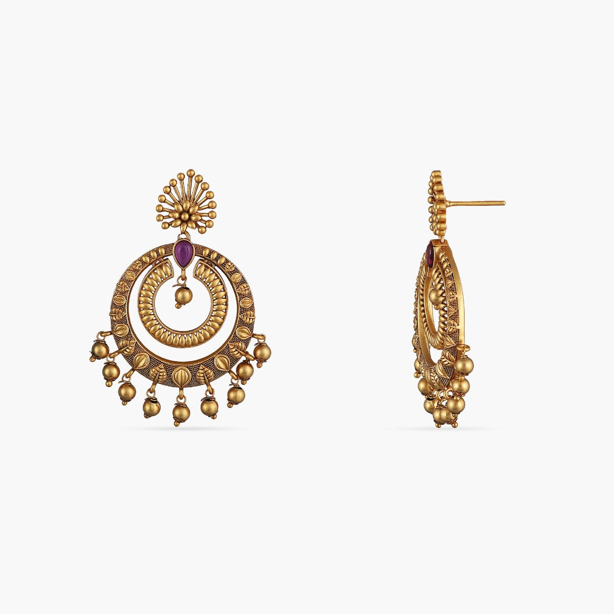 Kalpa Antique Chandbali Earrings