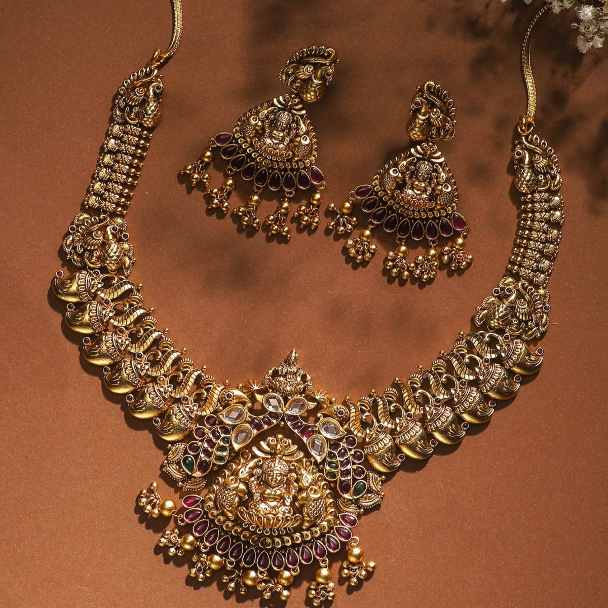 Maithili Nakshi Classic Antique Necklace Set