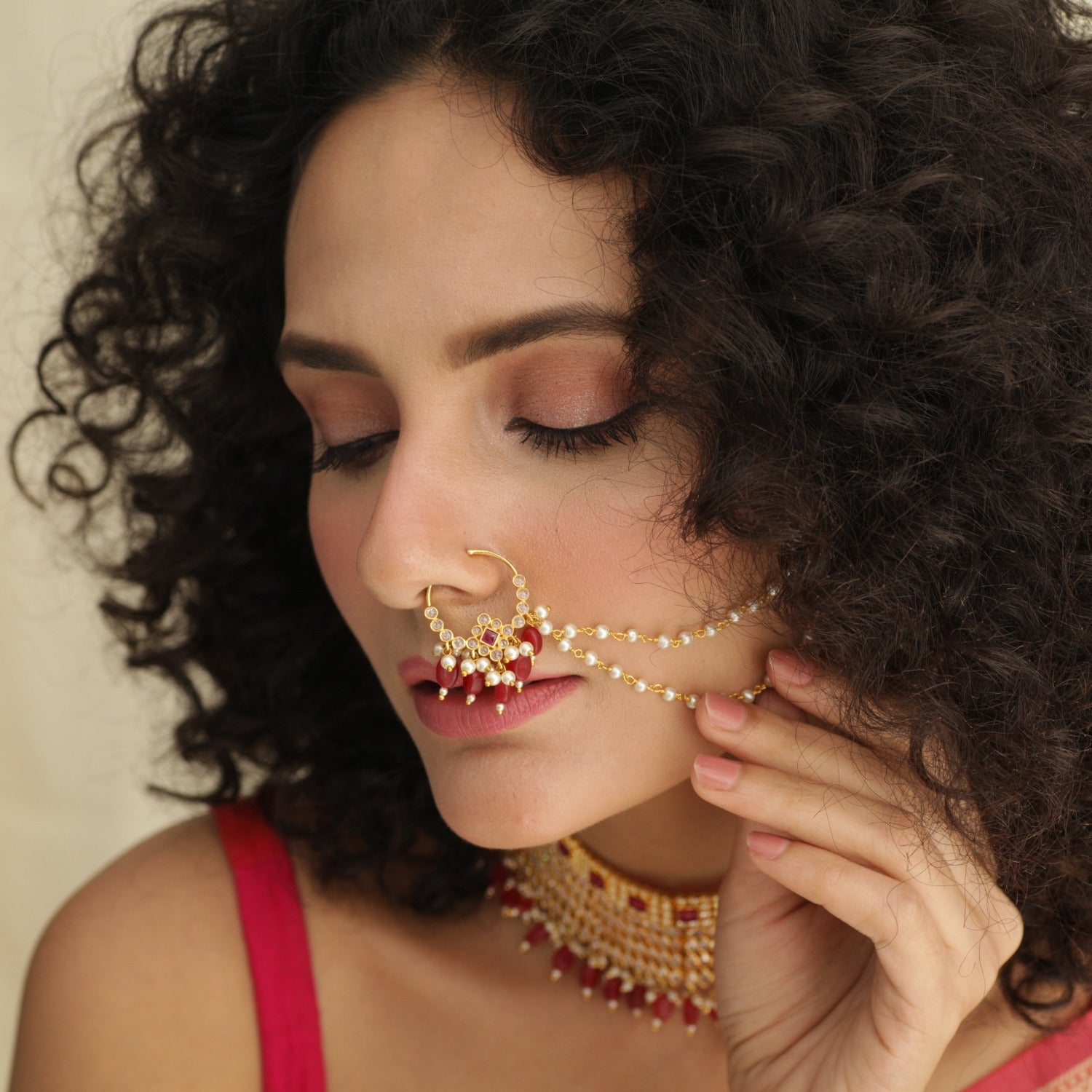 NOSE RING GOLD HEAVY PACK OF 01