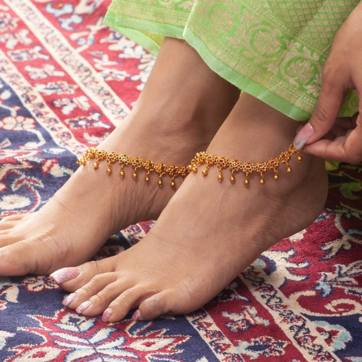 Hasina Antique Anklets
