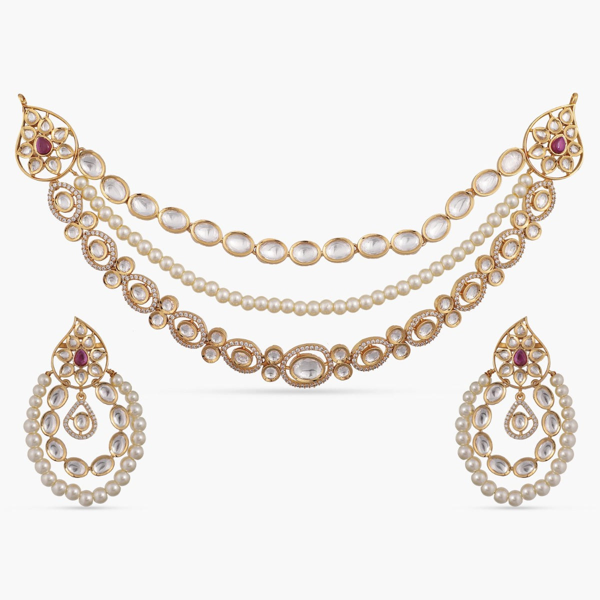 Naviya Kundan Necklace Set