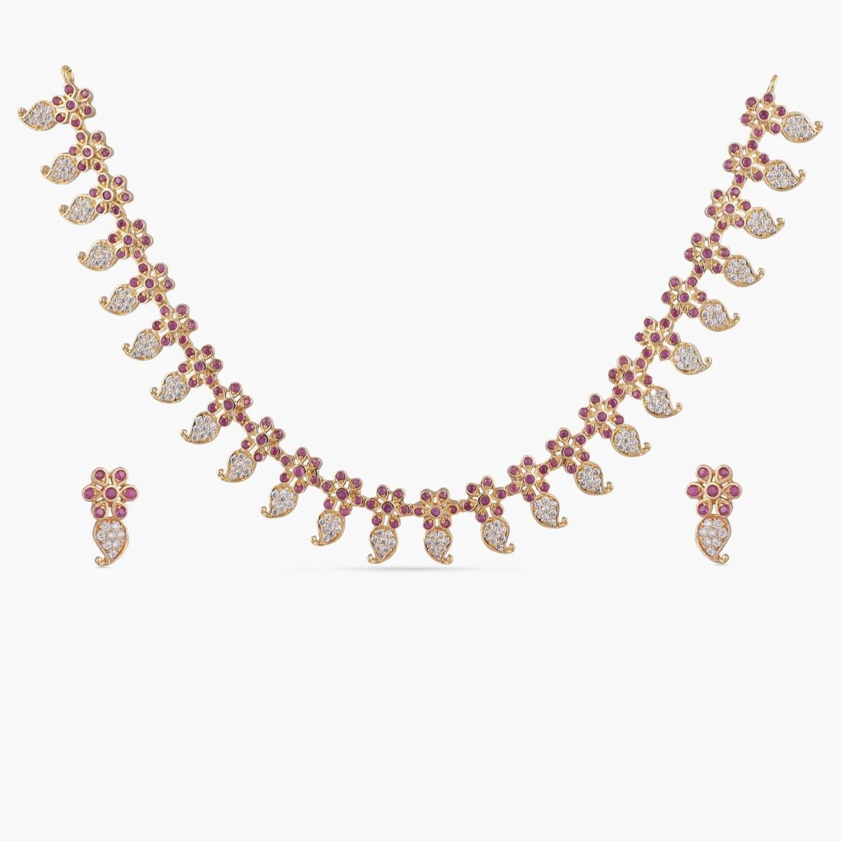 Koena Nakshatra CZ Necklace Set