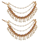 Antique Gold Plated Shaan Ear Chain 