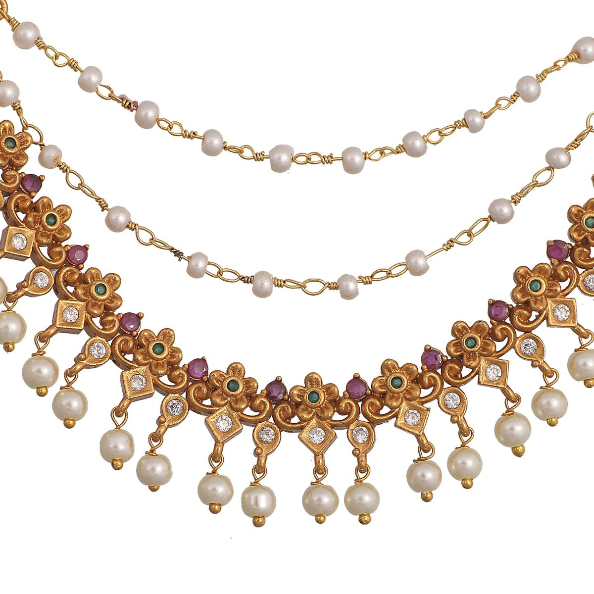 Antique Gold Plated Shaan Ear Chain 