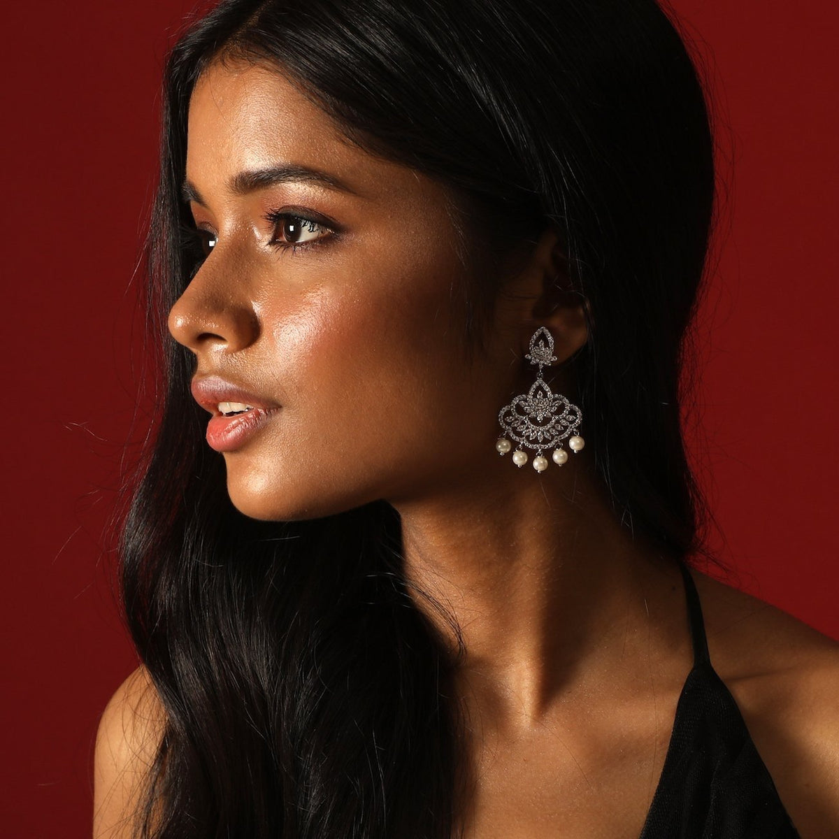 Kuhu Nakshatra CZ Earrings