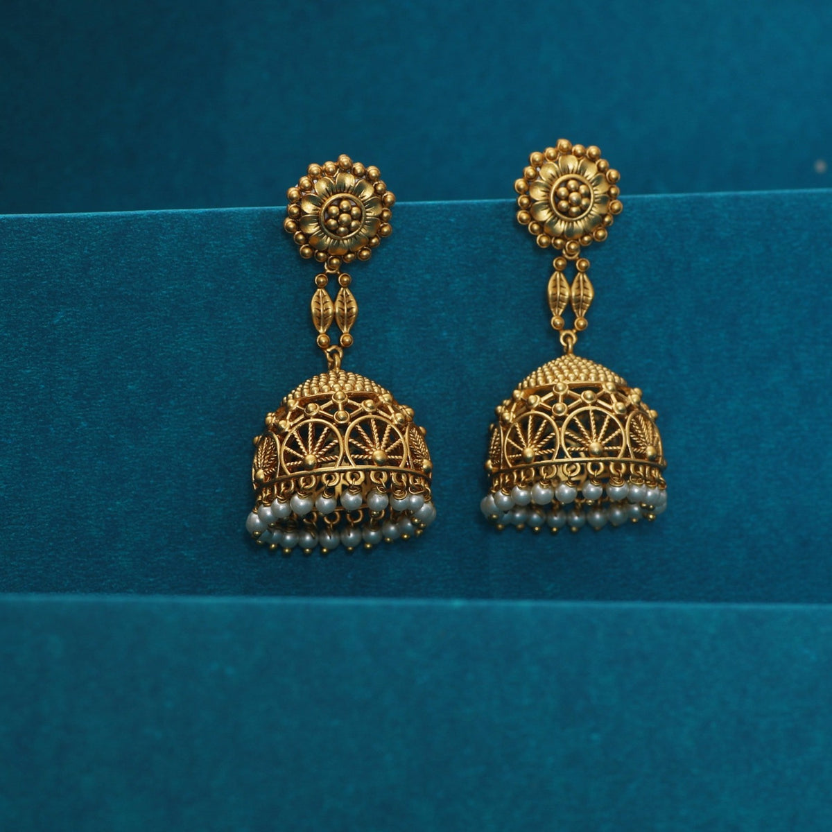 Pusp Antique Jhumka Earrings