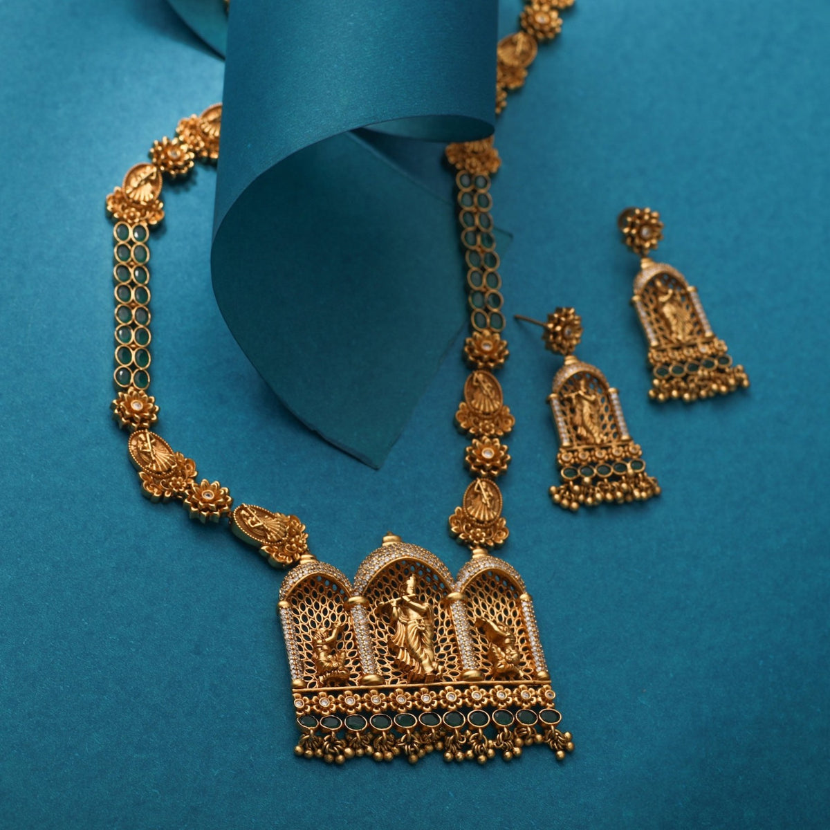 Mihar Antique Long Necklace Set