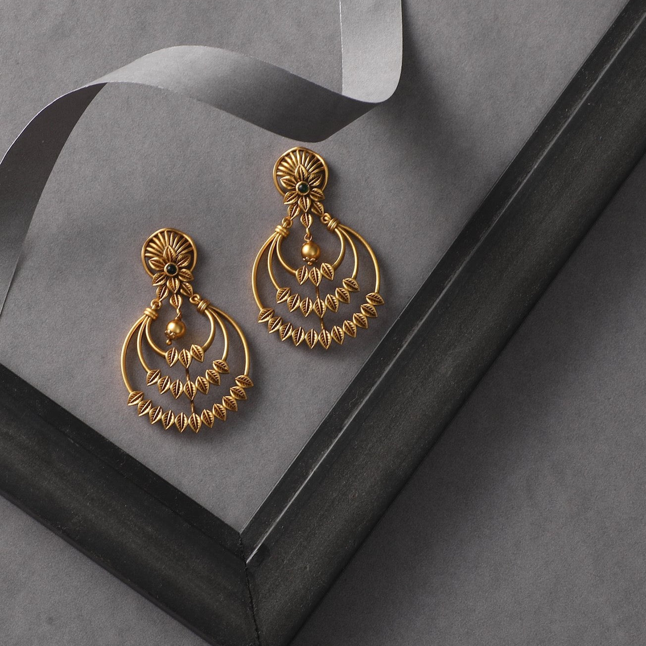 Indian Gold Plated Bollywood Style Kundan Chandbali Earrings Black Jewelry  Set | eBay