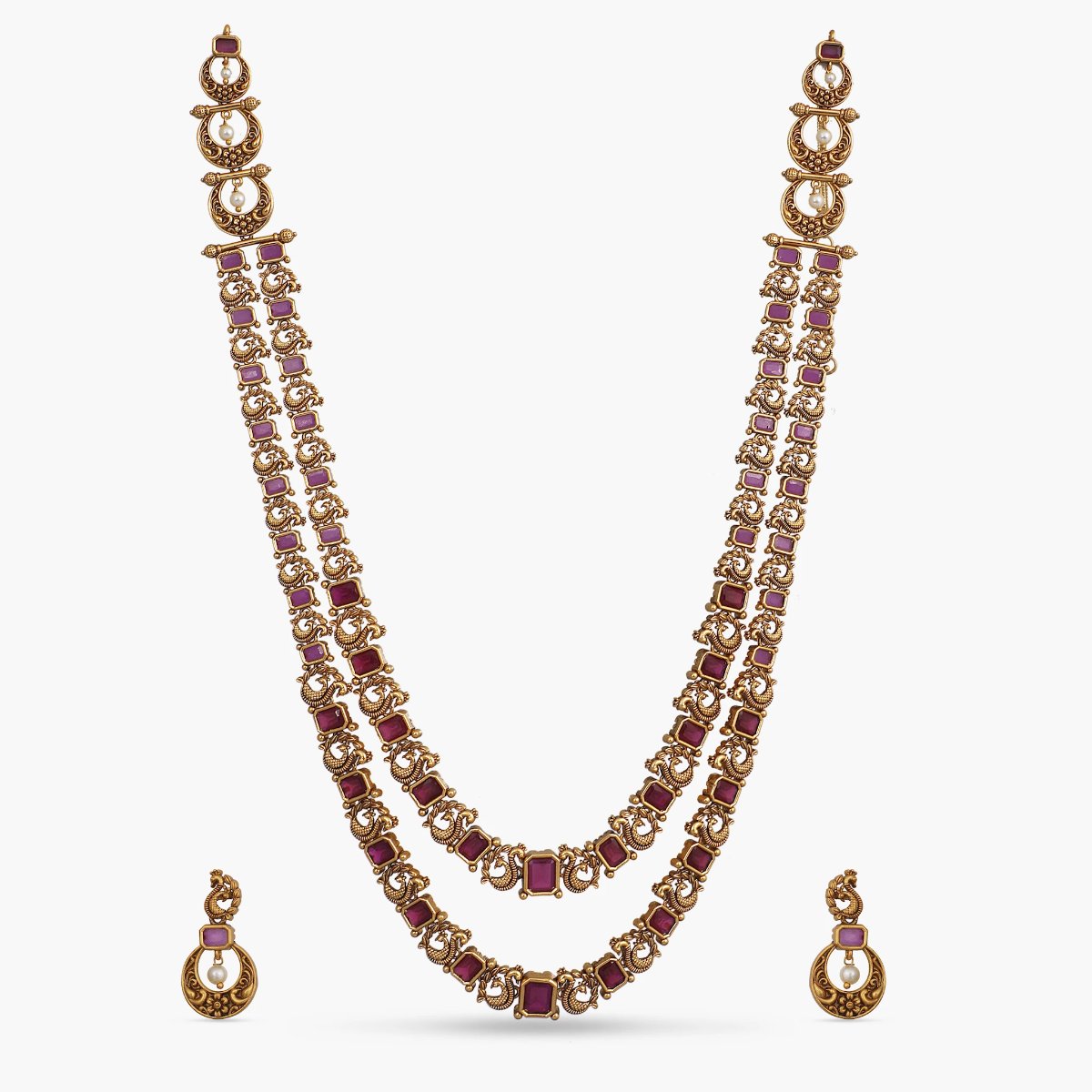 Hemani Antique Long Necklace Set