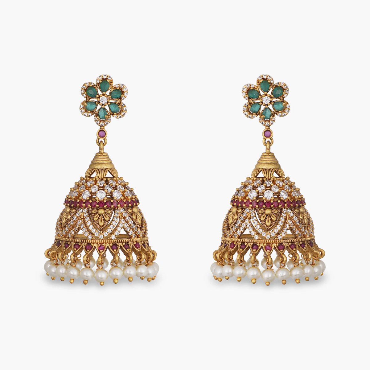 Vasana Antique Jhumka Earrings