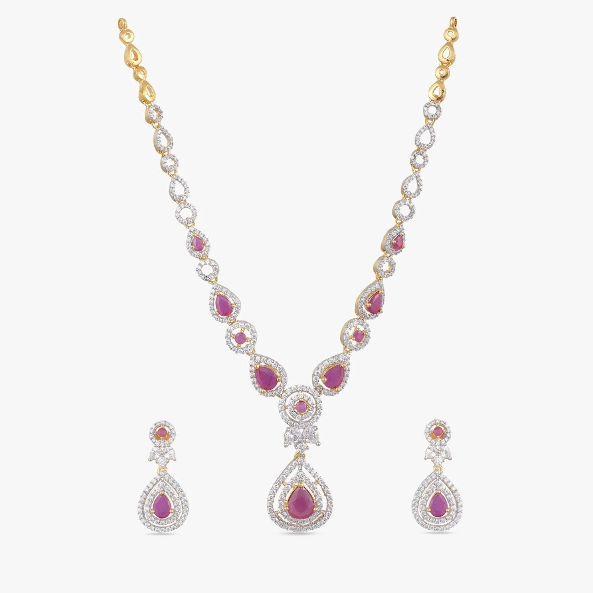 Inaya Nakshatra CZ Necklace Set