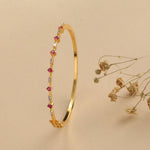 Glittering Simple Baguette CZ Bangles