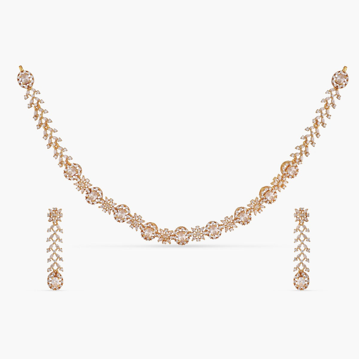 Chain Crystal Choker Layered Necklace Set, Delicate Gold Jewelry – AMYO  Jewelry