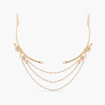 Jalaja Statement Lotus Cuff Necklace 