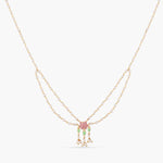 Jalaja Center Lotus Motif Pearl Neacklace 