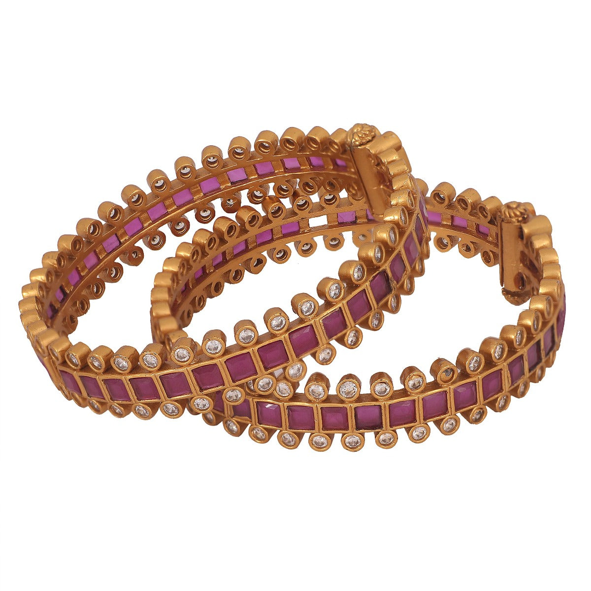 Antique Gold Plated Jaisvi Bangles 