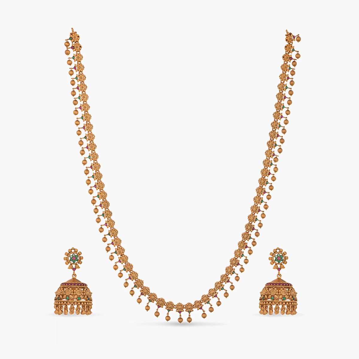 Dara Antique Long Necklace Set