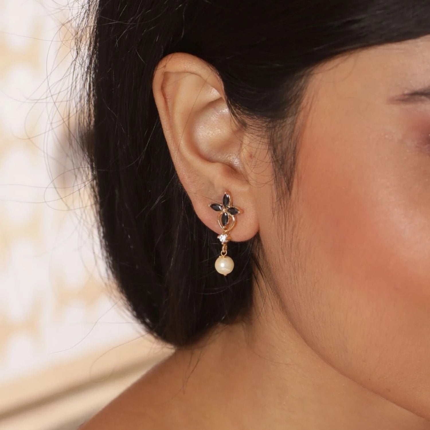 Lily Nakshatra CZ Earrings