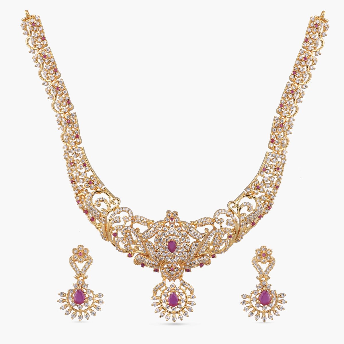 Deval Nakshatra CZ Necklace Set