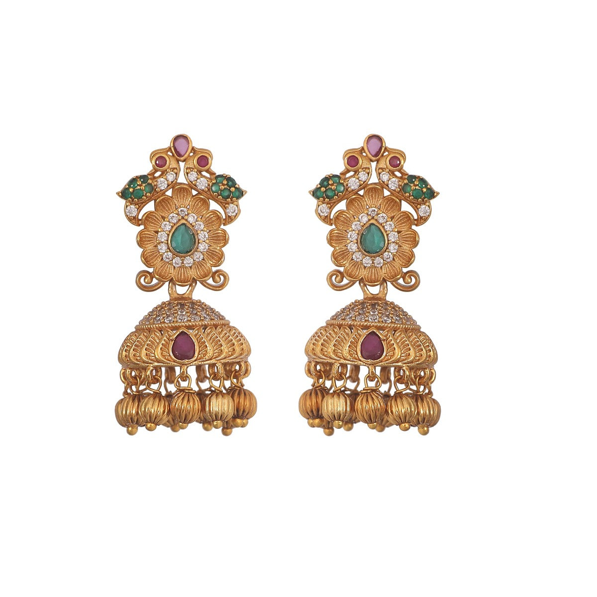 TARINIKA Antique Gold Plated Neera Choker Earrings Set